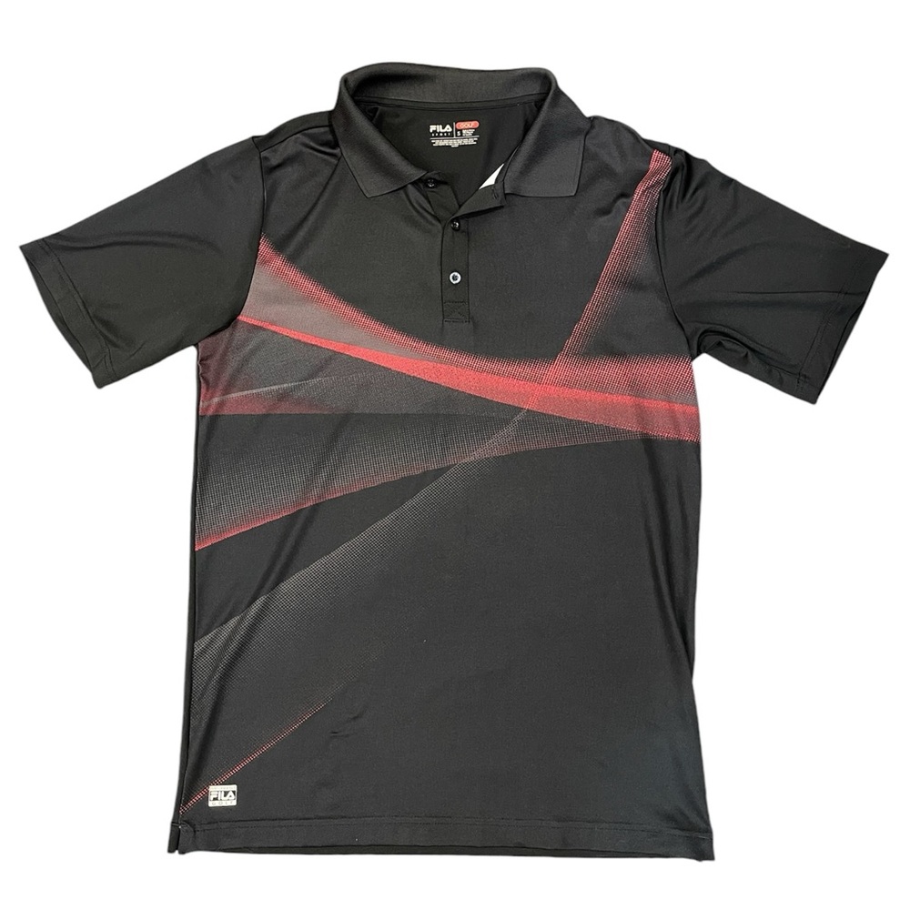 Fila Golf Polo Black/Red Small